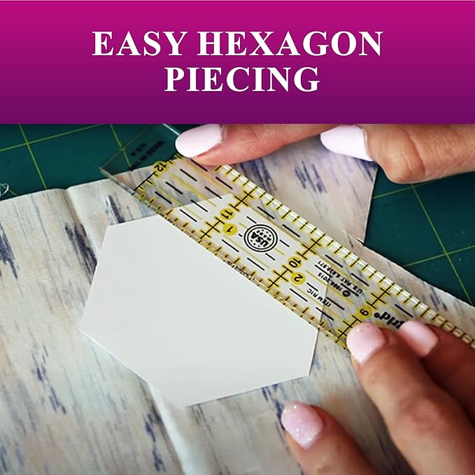 LaserThing Quilting Paper Templates | Handy Tools for Crafting Quilt Patterns | Ideal for Precision Quilting Projects | Includes 1'' Hexagon EPP Set - 600 Pieces