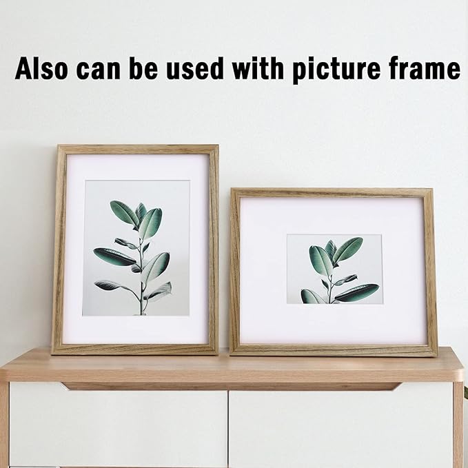 Egofine Pack of 25 White Pre-Cut 5x7 Picture Mat for 4x6 Photo with White Core Bevel Cut Mattes Sets. Includes 25 High Premier Acid Free Mats & 25 Backing Board & 25 Clear Bags