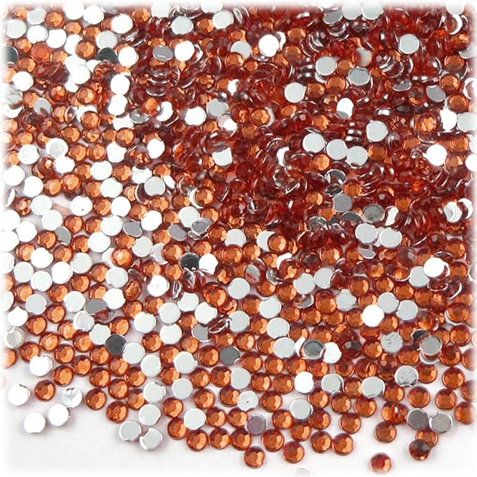 The Crafts Outlet 1,440pc Rhinestones Round 3mm (10ss) Flatback Golden Yellow