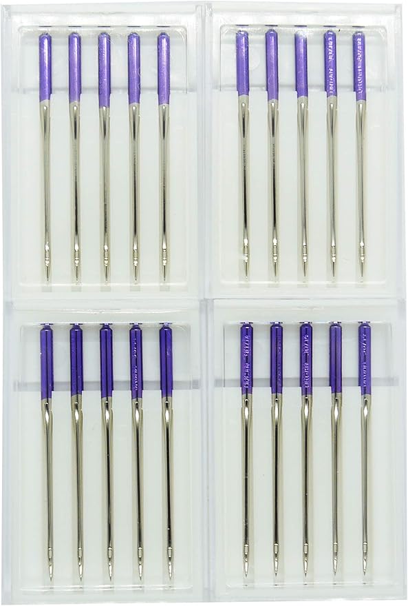 DREAMSTITCH 202122001 859438007 20 Pcs Purple Tip Sewing Machine Needles Size 90/14 for Janome Sewing Machine