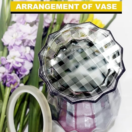 4Packs Clear Floral Tape - 1/4 inches Wide Floral Vase Tape, Clear Waterproof Floral Tape for Fresh Flower Bouquets and Flower Arrangements Crafts (0.25inch*4Packs), 0.25inch*4Pack