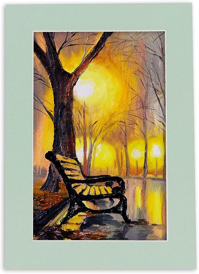 6x8 Mat for 8x10 Frame - Precut Mat Board Acid-Free Show Kit with Backing Board, and Clear Bags Honeydew Green 6x8 Photo Matte Made to Fit a 8x10 Picture Frame Matboard for Framing, Pack of 100 Mats