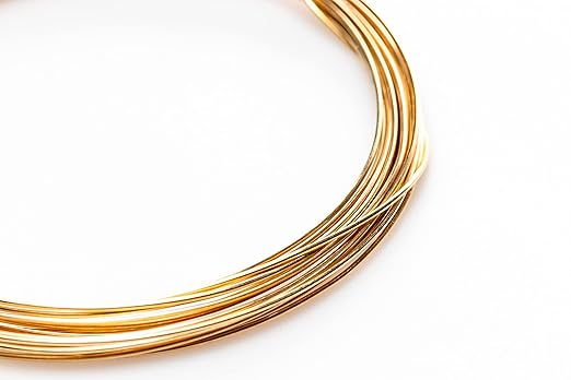 20 Gauge, Jeweler's Brass Wire, Red Brass, Round, Dead Soft, CDA #260-5FT by CRAFT WIRE