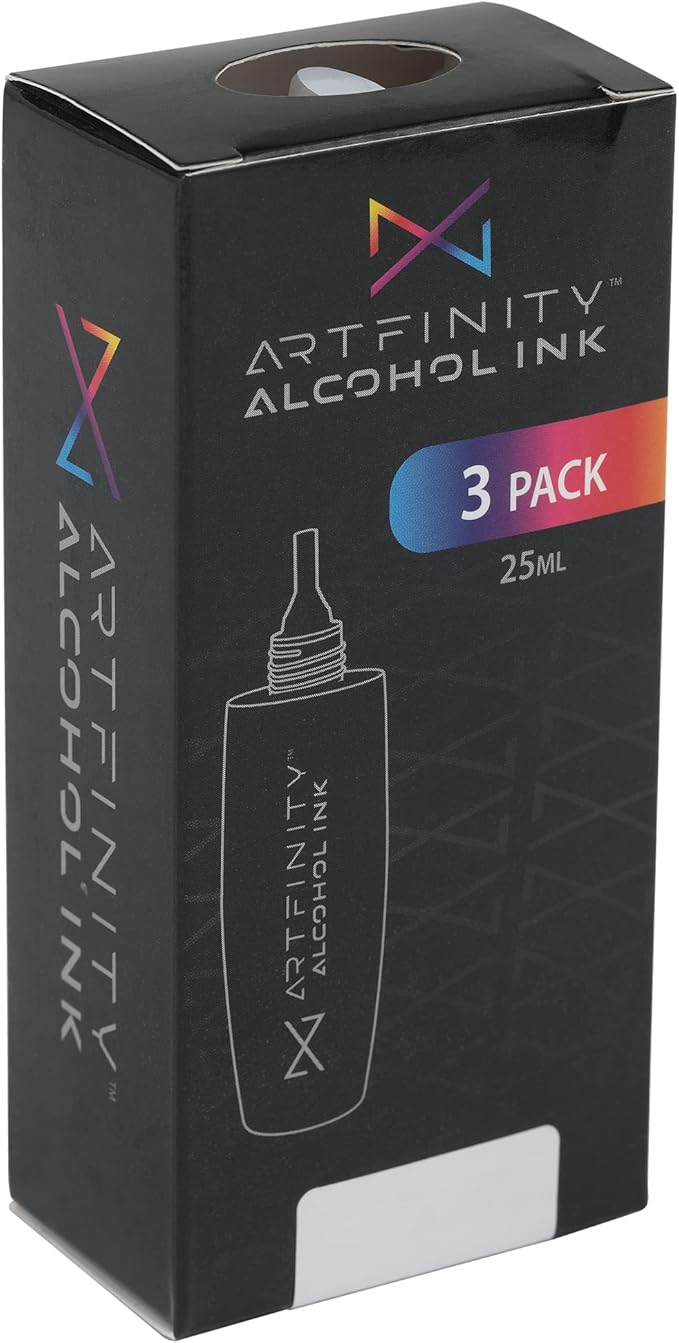 Alcohol Inks 3 Pack - Vibrant, Professional, Dye-Based Alcohol Inks for Artfinity Alcohol Markers, Artists, Drawing, & More! - Muted Turquoise BG6-6