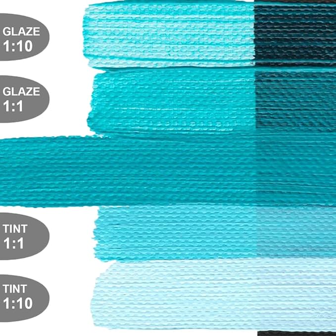 OPEN Slow-Drying Acrylics by GOLDEN, Cobalt Teal, 2 fl oz. tube, Professional Acrylic Paint, Semi-Opaque
