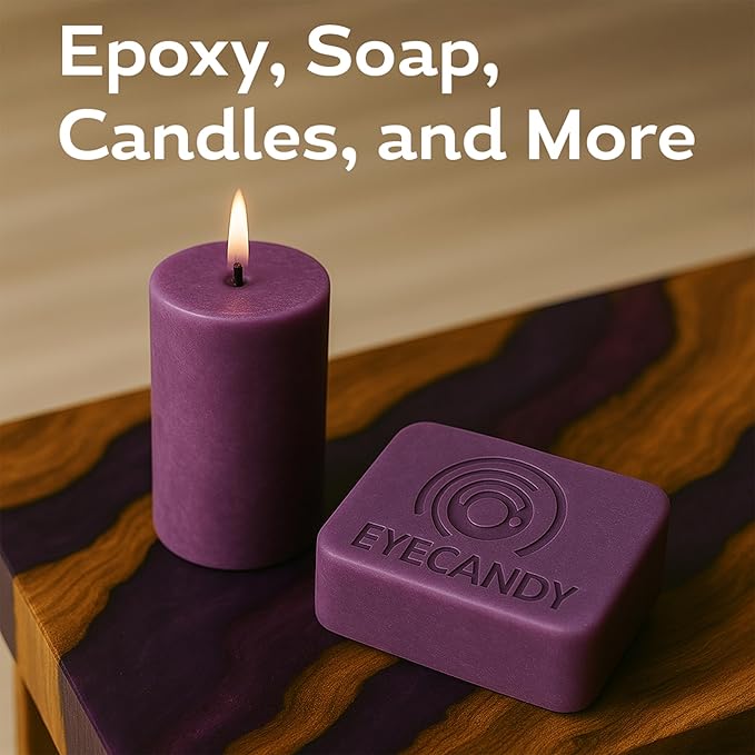 Eye Candy Pigments Premium Purple Mica Powder - Persian Purple (50gr) - for Epoxy, Resin, Soap, Paint, Woodworking, Acrylic Pouring, Bath Bombs, Fishing Lures - DIY Arts and Crafts Additive