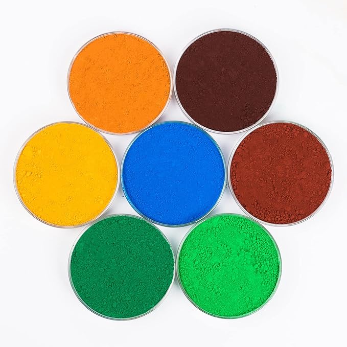 GOODTAKE Concrete Pigment, Grass Green Iron Oxide Pigment Powder, Concrete Cement Dye Color Pigment for Pastel Tile Paint Concrete Cement Mortar Grout (Grass Green, 8 oz)
