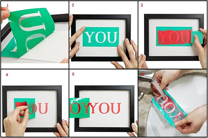 Cozy Christmas Stencil Reusable Self Adhesive Silk Screen Stencil Chalk Paste Stencil Crafts on Wood, Fabric, Winter Silk Screen Transfer for Coffee Bar/Office/Home, Indoor Outdoor Christmas Decor
