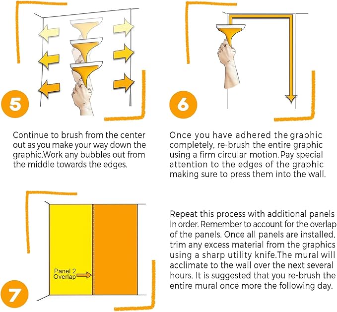 wall26 Wall Sticker/Wall Mural Tropical Blue Fish Coral Reef Ocean Seascape Nature Wilderness, Not Peel and Stick, Non-Woven Wallpaper Decorative for Bedroom, Living Room, Office - 120x144 inches