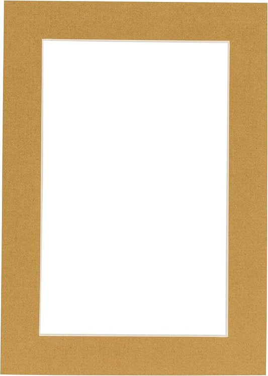 5.5x8.5 Mat for 8.5x11 Frame - Precut Mat Board Acid-Free Show Kit with Backing Board, and Clear Bags Rattan Beige 5.5x8.5 Photo Matte For a 8.5x11 Picture Frame Matboard for Framing, Pack of 1 Mat