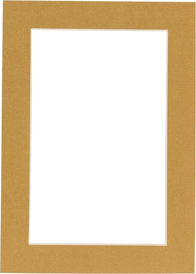 5x7 Mat for 8.5x11 Frame - Precut Mat Board Acid-Free Show Kit with Backing Board, and Clear Bags Rattan Beige 5x7 Photo Matte Made to Fit a 8.5x11 Picture Frame Matboard for Framing, Pack of 1 Mat