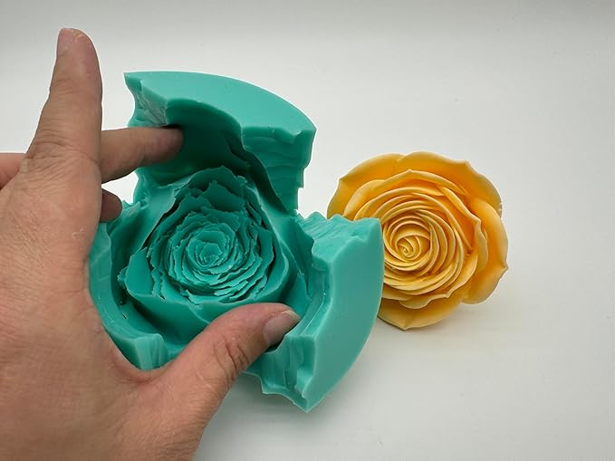DIY Resin Flower Gift Craft Molds Decorated Crystal Epoxy Silicone Mold, Handcrafted Candle Wax Melt Mould, Polyer Clay Aroma Plaster Disffuer Stone Moulds, Chocolate Mousse Cake Candy Mold