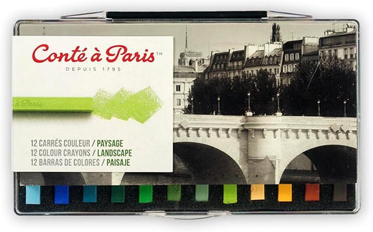 Conté à Paris Conte Crayon 12 Assorted Landscape Set