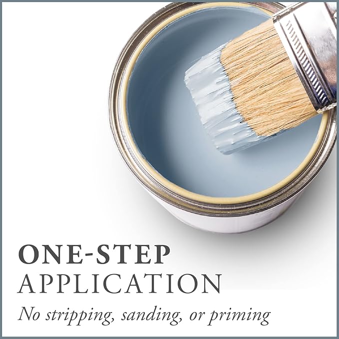 AMY HOWARD AT HOME Chalk-Based One Step Paint for Furniture, Cabinetry, Decor, Finish, and More | No Stripping, Sanding, or Priming | Ultra-Light Base | 32 Ounce | Ambala Blue
