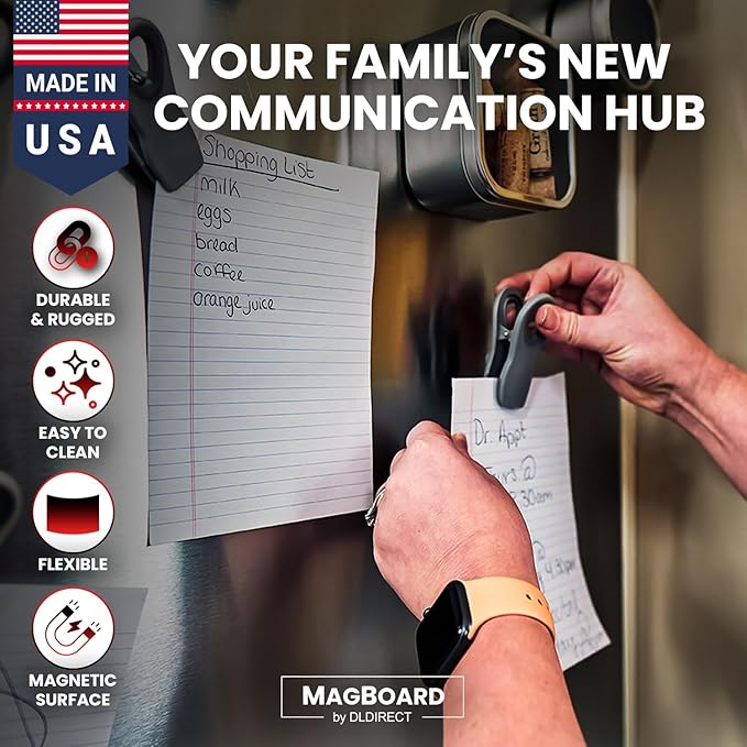 Diamond Life Magnetic Board - Memo & Vision Board for Home, School & Office - Magnet Board for Kids - Pre-drilled Mounting Screws Included (Stainless Steel 36"x48")