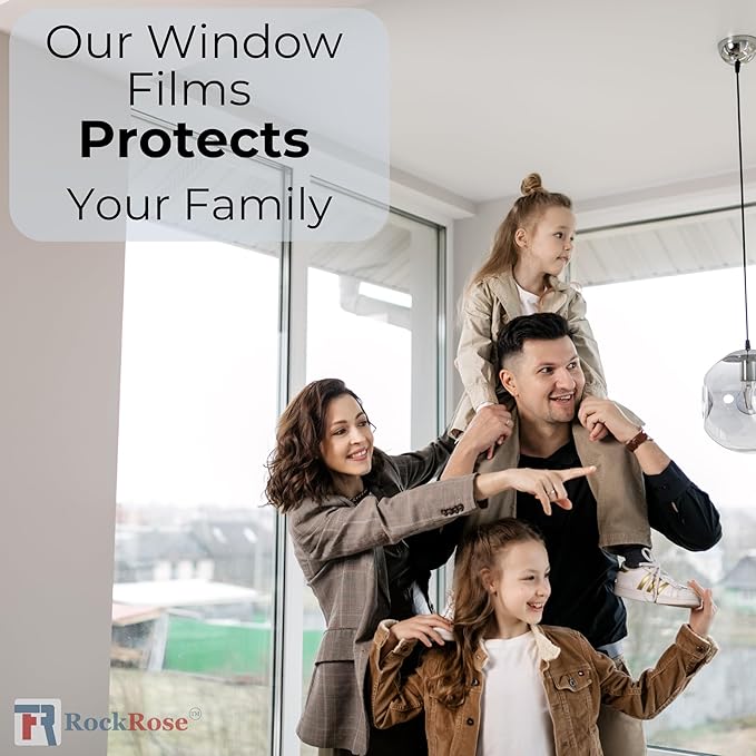 UV 99% VLT 5% Security and Safety 4 Mil Color Window Film Shatterproof Anti Shatter Tempered Glass Film for Home and Office Windows (VLT 5%, 60 in x 100 FT)