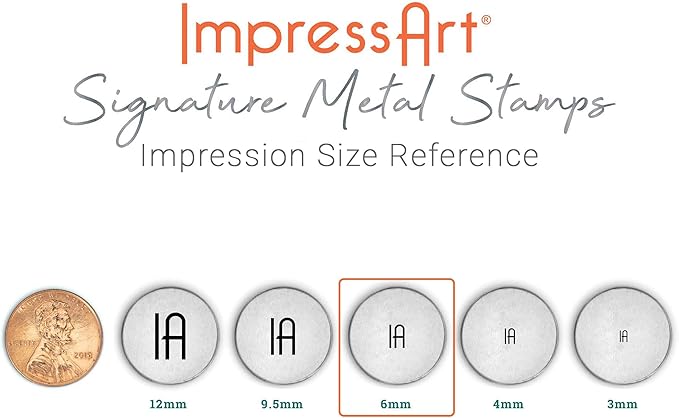 ImpressArt - Song Bird Signature Metal Design Stamp, 6mm
