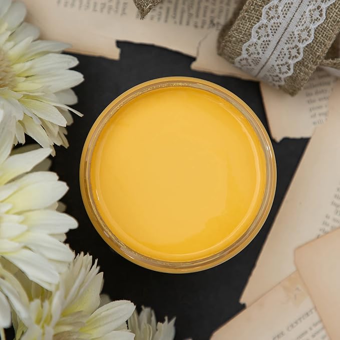 Dixie Belle Paint Company Chalk Finish Furniture Paint - Daisy (4oz) - Matte Vibrant Yellow Chic Chalk Mineral DIY Furniture Paint