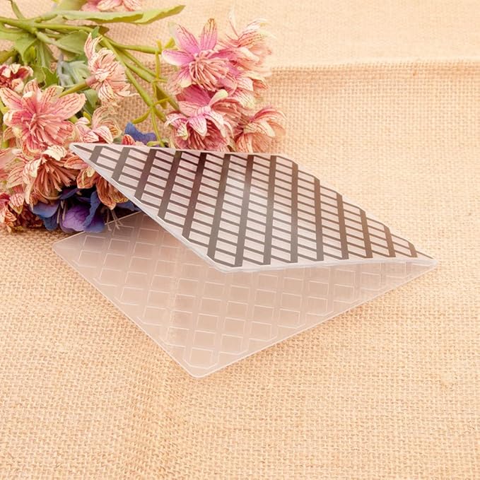 6Pcs Flower Leaf Embossing Folders DIY Craft Paper Card Embossing Template Stencil Paper Card Decorating Mold Plastic Embossing Machine Template for Card Making Scrapbooking Photo Album Decoration