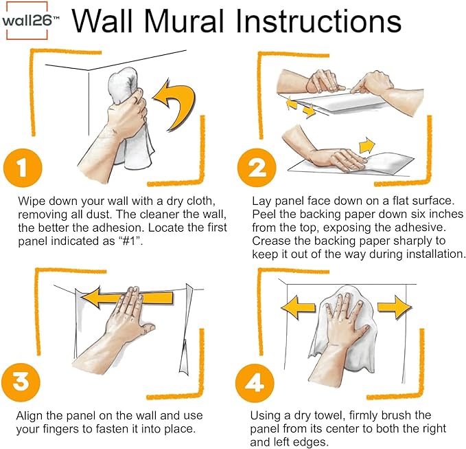wall26 Grunge Concrete Wall Removable Wall Mural | Self-Adhesive Large Wallpaper - 120x144 inches