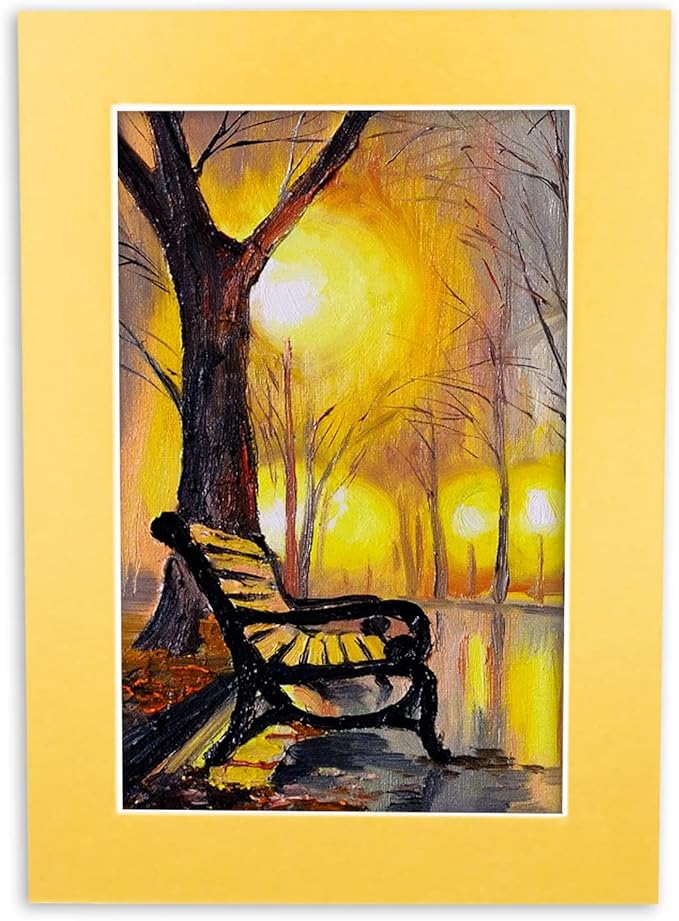 11x14 Mat for 8.5x11 Photo - Precut Metallic Gold Picture Matboard for Frames Measuring 11 x 14 Inches - Bevel Cut Matte to Display Art Measuring 8.5 x 11 Inches - Acid Free Pack of 25 MATS