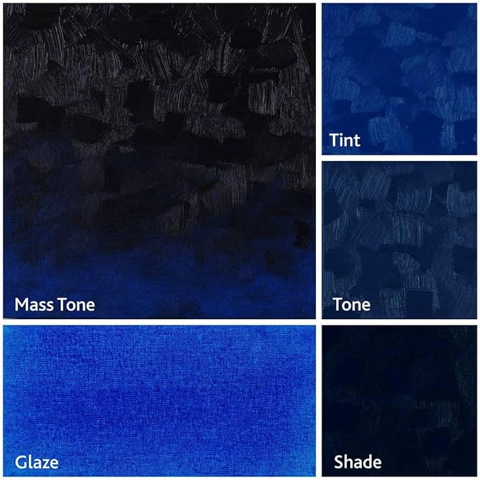 Tusc & Pine Artist Oil Paint - Prussian Blue, 40 ml, Non-Yellowing, Rich & Creamy Consistency, Maximum Pigment Load, Small Batch Milled Oil Paints Made in the USA for Professional Artists