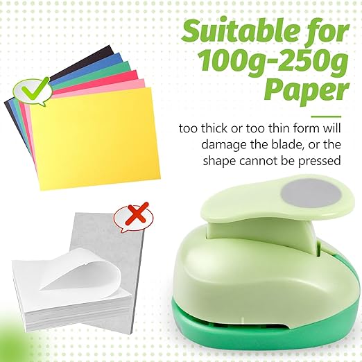 UCEC Circle Punch, 2+1.5+1 Inch Paper Punch, 3 Pcs Paper Punches for Crafting, Round Hole Punch, Circle Cutter for Scrapbook, Cards, DIY Albums Photos