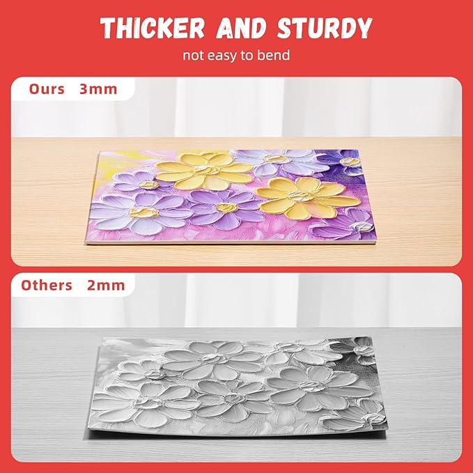 Simetufy 30 Pack 9x12 Inch Canvas Boards for Painting Bulk, Kids Art Novices Blank Canvas Panels, Gesso Primed 100% Cotton for Acrylic Oil Watercolor Tempera Paint
