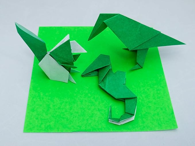 [Taro's Origami Studio] Standard 6 Inch One Sided 20 Colors 65 Sheets Square Easy Fold Premium Japanese Paper for Beginner (Gold and Silver Included) Made in Japan