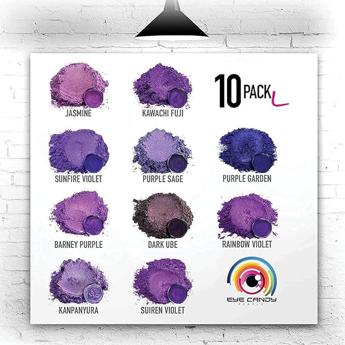 Eye Candy Pigments Premium Purple Mica Powder - Purple Sage (25gr) - for Epoxy, Resin, Soap, Paint, Woodworking, Acrylic Pouring, Bath Bombs, Fishing Lures - DIY Arts and Crafts Additive