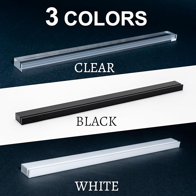 Playing Card Holders 13.4 Inches White Acrylic Solid Card Holder for Playing Card Games (4 pcs., White)