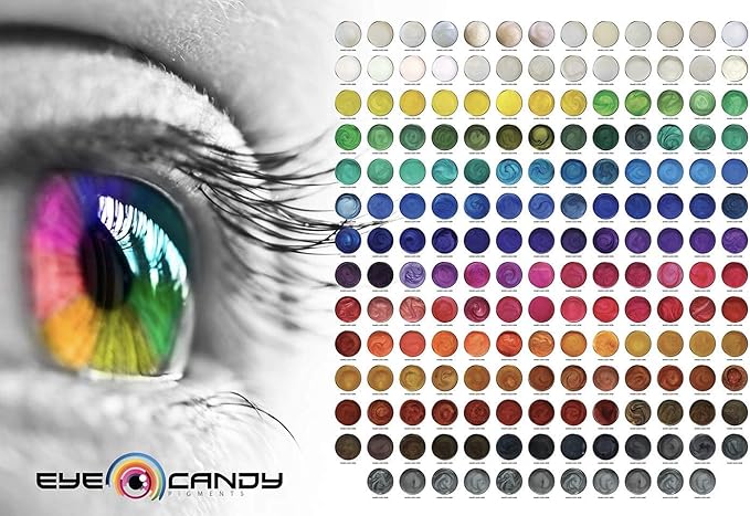 Eye Candy Green Mica Pigment Powder Set O - Mica Powder for Epoxy Resin Art - Woodworking - Cosmetic Grade Mica Powder - Bath Bombs - Pigment Powder Variety Pack - 50g - Non-Toxic - Skin Safe