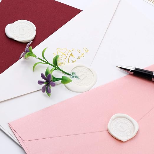 Nuanchu 15 Pcs Glue Gun Sealing Wax Sticks Retro Vintage Wax Sticks for Seal Stamp and Letter for Wedding Invitations Card Envelope Christmas Holiday Gift Ideas(Ivory White)