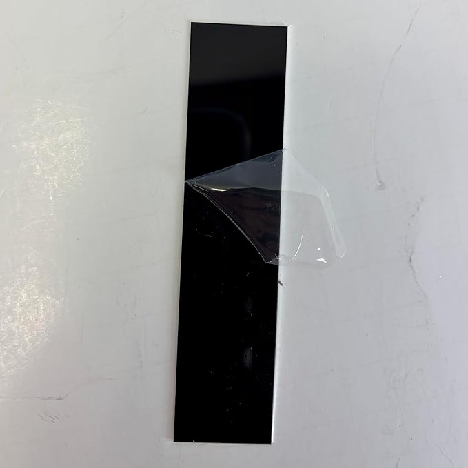 Blank Metal Plates for Laser Engraving - 4 Pack | Aluminum Sheets 0.020" Thick | CO2, Diode, Fiber Laser Compatible | Multiple Sizes & Colors (Black (engraves gold), 1x11.25 inch)