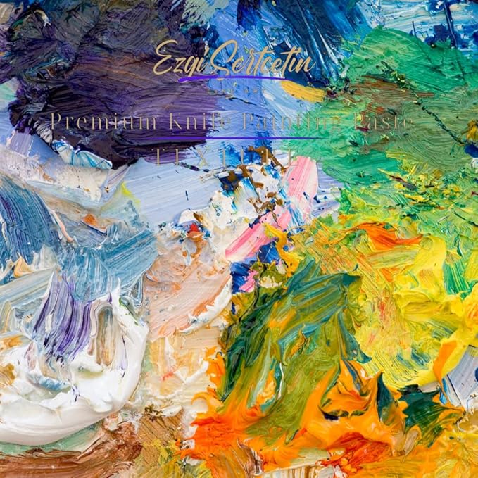 Premium Palette Knife Painting Paste|Texture Paste|Authentic Bright Colors|Ready to Use|Easy to Apply| 6oz (Azurra Vista)
