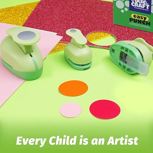 UCEC Circle Punch, 2+1.5+1 Inch Paper Punch, 3 Pcs Paper Punches for Crafting, Round Hole Punch, Circle Cutter for Scrapbook, Cards, DIY Albums Photos