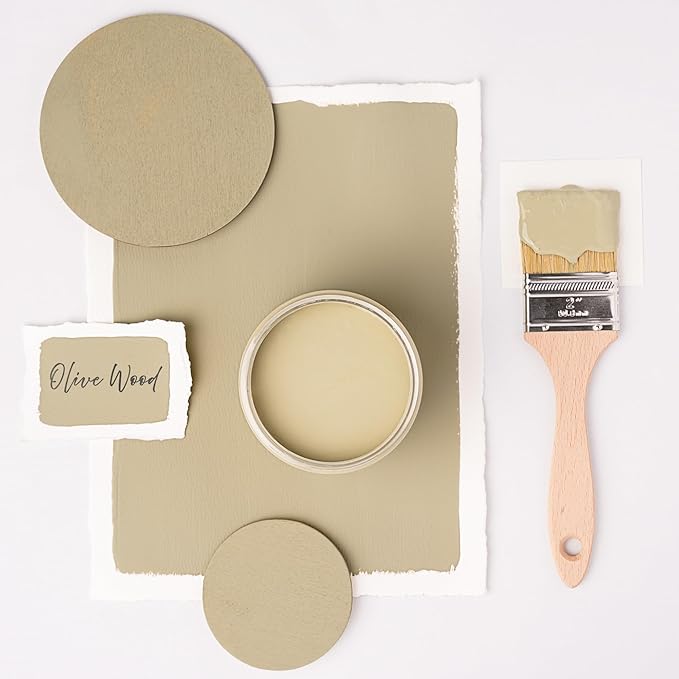 Dixie Belle Paint Company Chalk Finish Furniture Paint – Olive Wood (16oz) – Matte Chic Chalk Mineral DIY Furniture Paint