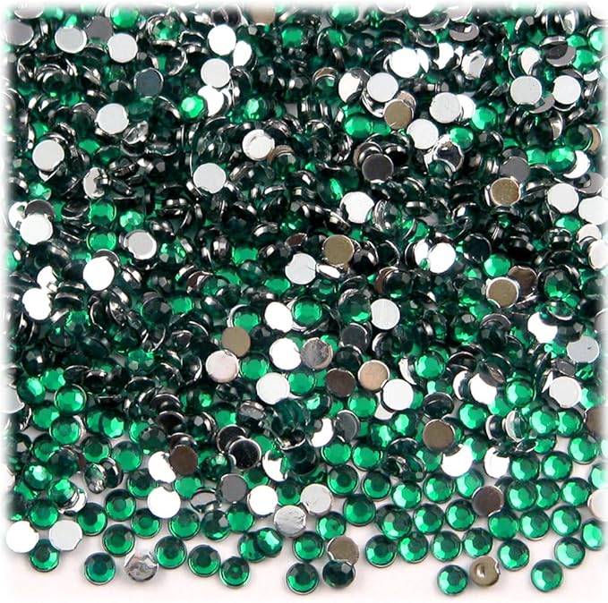The Crafts Outlet 1,440pc Rhinestones Round 3mm (10ss) Flatback Light Blue LBL