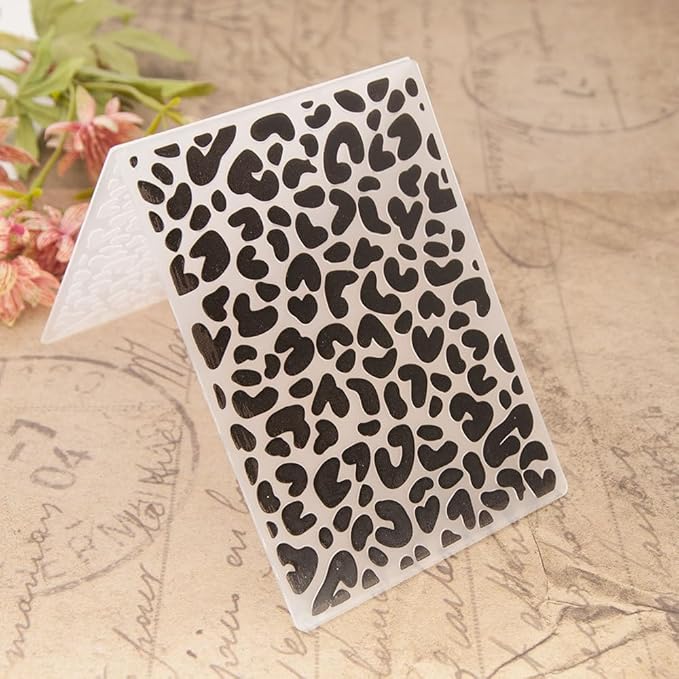 6Pcs Flower Leaf Embossing Folders DIY Craft Paper Card Embossing Template Stencil Paper Card Decorating Mold Plastic Embossing Machine Template for Card Making Scrapbooking Photo Album Decoration
