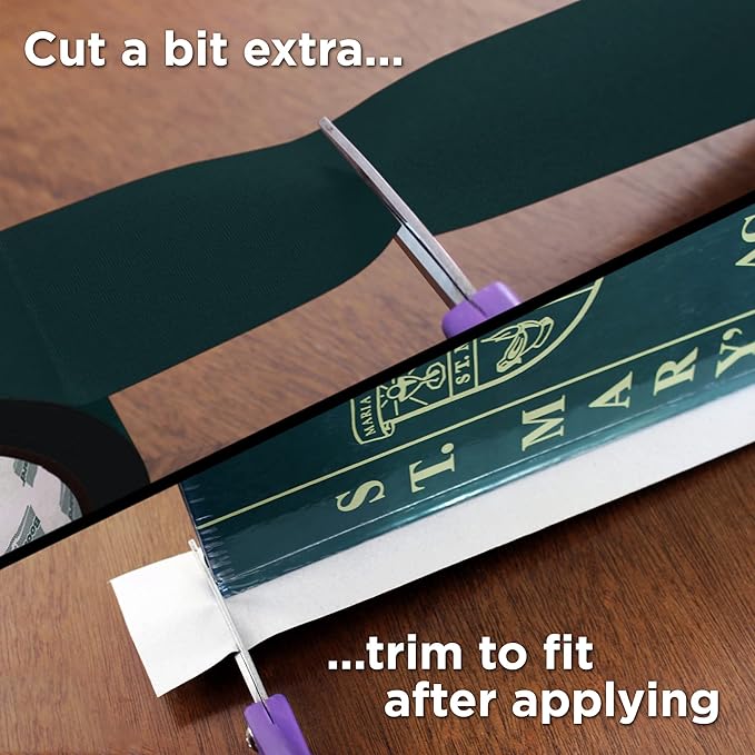 BookGuard 2 inch Premium Bookbinding Repair Cloth Tape, 15 Yard Roll, Forest Green