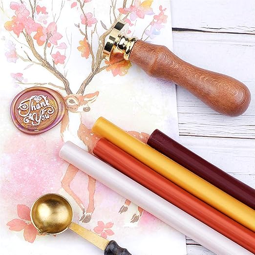 Pine Green Wax Sealing Sticks - 10pcs for Glue Gun and Seal Stamp, Melting Wax for 0.43'' Glue Gun