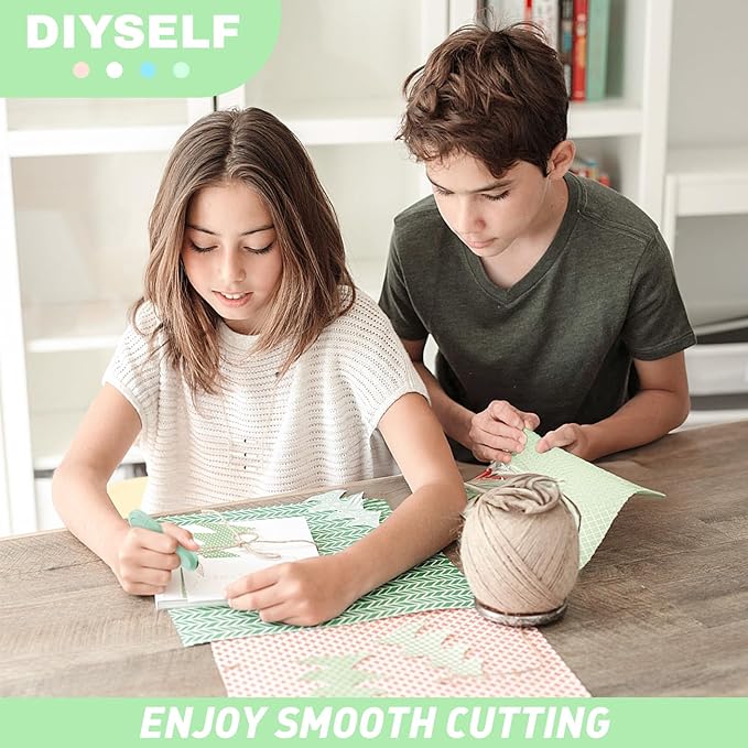 DIYSELF 16 Pack Box Cutter Utility Knife, Box Cutter Retractable, Letter Opener for Office, Cute Exacto Knife, Razor Knife, Automatic Rebound Box Cutters Bulk for Opening Gift Wrap and DIY Project