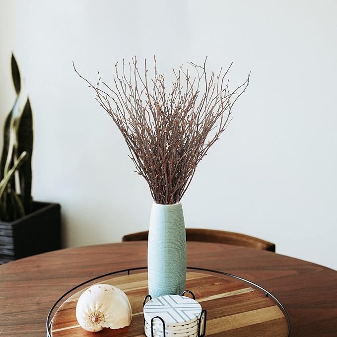 Uieke 50PCS Birch Twigs – 17 Inch Natural Dried Plants Decorative Birch Branches for DIY Crafts, Birch Sticks for Vases Wedding Arrangements Home Wreath Decor