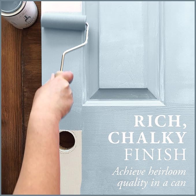 AMY HOWARD AT HOME Chalk-Based One Step Paint for Furniture, Cabinetry, Decor, Finish, and More | No Stripping, Sanding, or Priming | Ultra-Light Base | 32 Ounce | French Blue