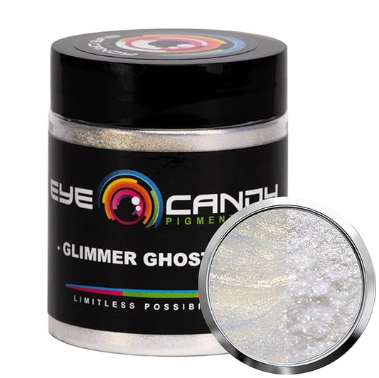 Eye Candy Premium Mica Powder Pigment “Glimmer Ghost Gold” (25g) Multipurpose DIY Arts and Crafts Additive | Woodworking, Natural Bath Bombs, Resin, Epoxy, Soap, Nail Polish (Glimmer Ghost Gold, 25G)
