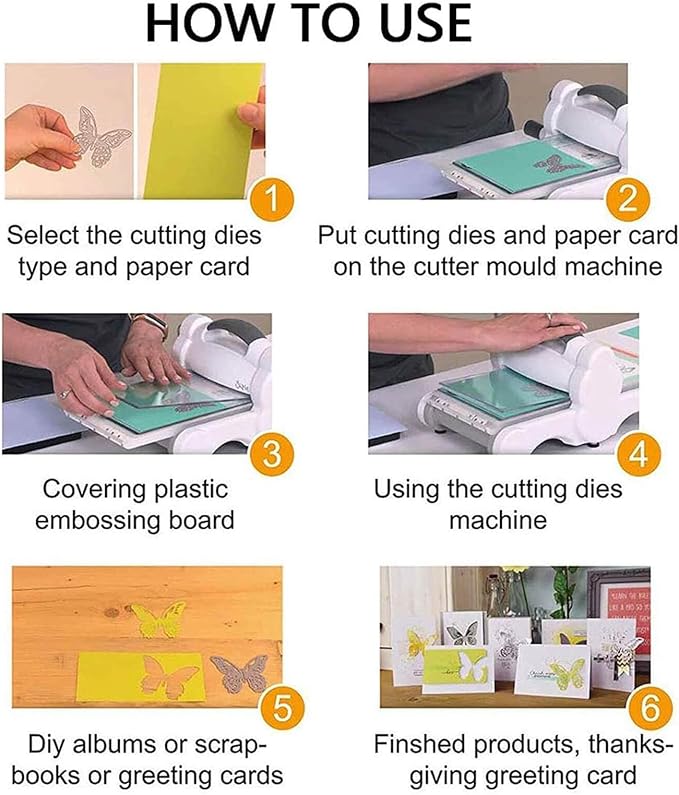 YKW Word Die Cuts for Card Making, Happy Birthday Merry Christmas Anniversary Congratulations Thank You Metal Cutting Dies, for DIY Scrapbooking Photo Albums Crafts Holiday Words Paper Art