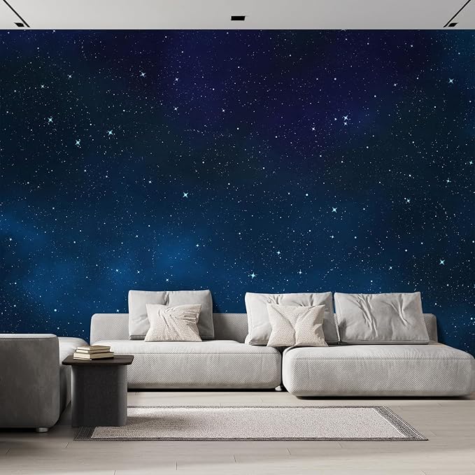wall26 Large Wall Mural Beautiful Scenery of The Starry Night Self-Adhesive Vinyl Wallpaper Removable Wall Sticker - 100" x 144"