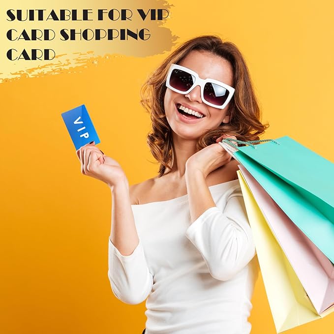 weparmeety 100 Pcs Metal Engraving Blanks Colorful Aluminum Sheet Laser Engraving Business Card Multipurpose DIY Gift Cards 86 x 54 x 0.21 mm (Blue)