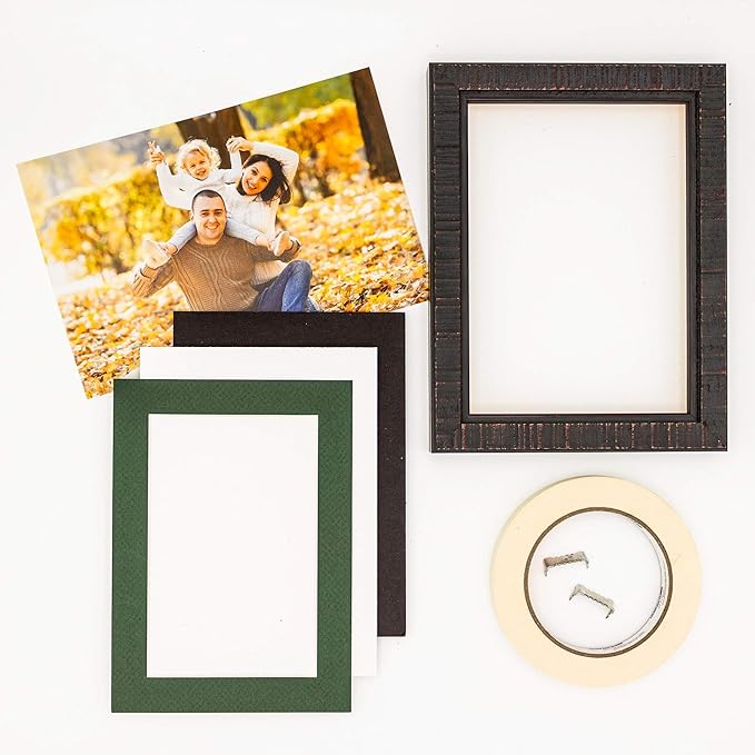 11x14 Mat for 8.5x11 Photo - Precut Hunter Green Picture Matboard for Frames Measuring 11 x 14 Inches - Bevel Cut Matte to Display Art Measuring 8.5 x 11 Inches - Acid Free Pack of 25 MATS