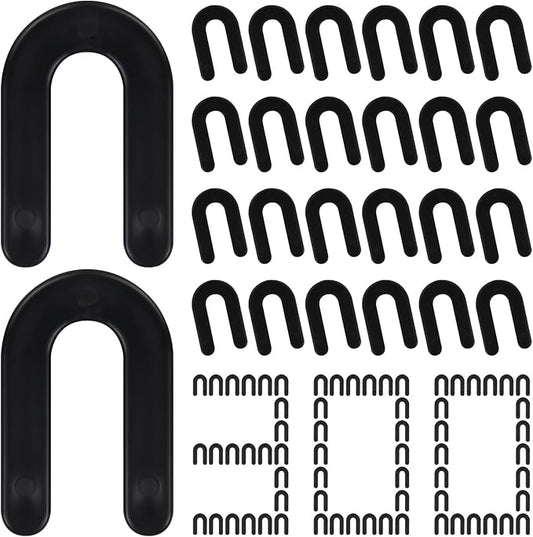 DGSL Tile Leveling System Tile Spacers 1/4 Inch, 300 pieces Horseshoe Shim U Shape Plastic Tile Leveling Clips for Various Types of Tile Leveling